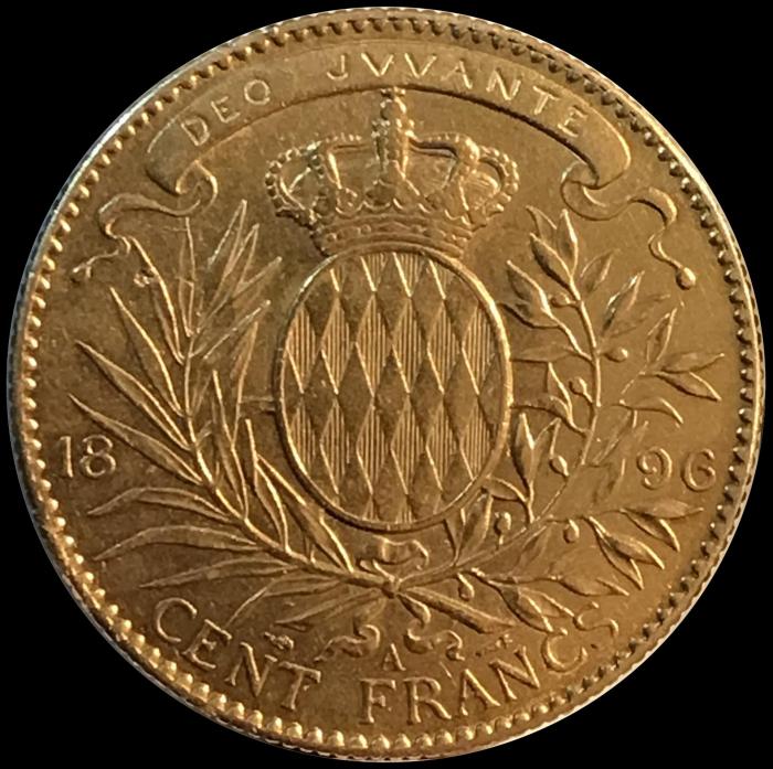 1896a albert i 100 francs revers