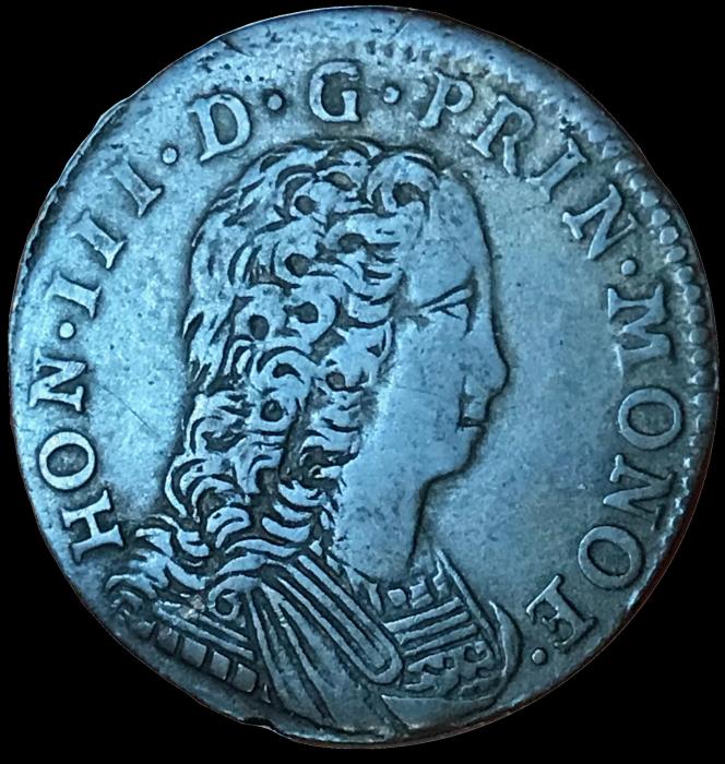 1735 honore iii demi pezzetta avers b